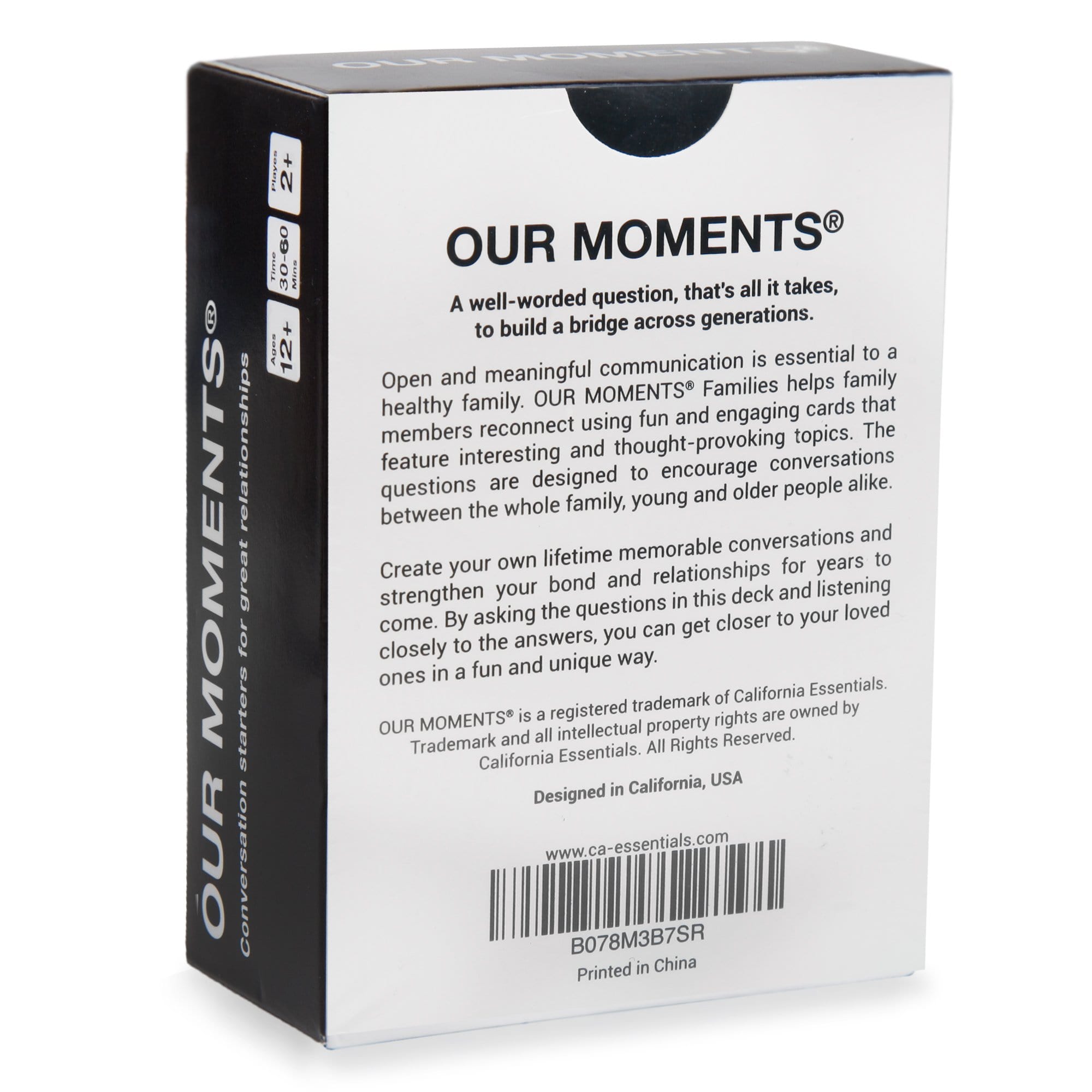 Families Edition - Our Moments - Conversation Starters For Great Relationships
